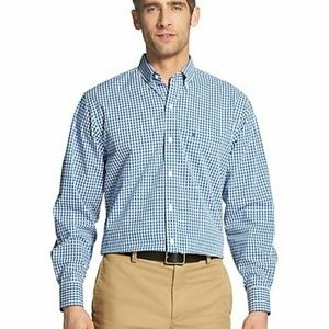 2x IZOD Button Down Performance Gingham Shirt
